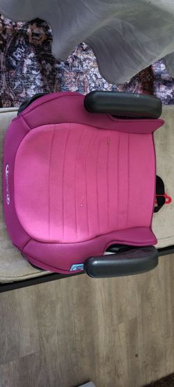 Pink Booster Car Seat with Armrests