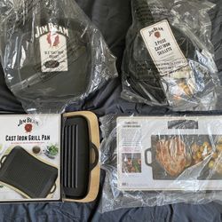 Jim Beam Cast Iron Set