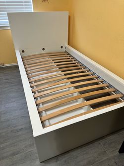 IKEA White Twin Bed Frame