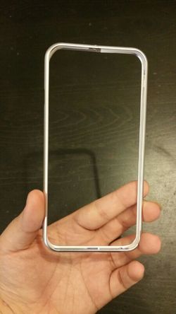 Silver aluminum bumper frame for Iphone 6, 6s