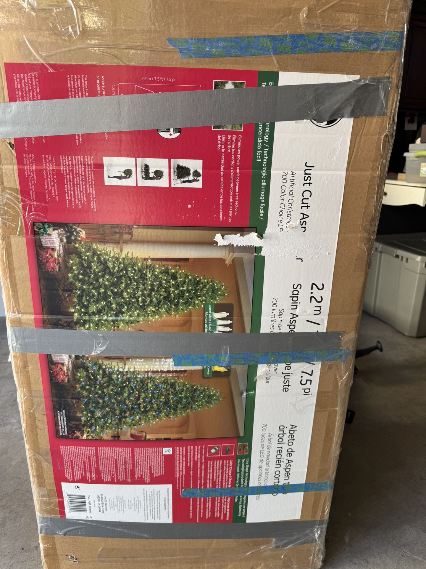 7.5 ft. Christmas Tree (from Costco, Pre-lit)