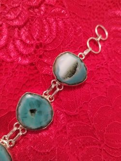 Baby Blue Agate Bracelet 