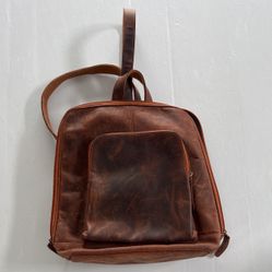 Leather Backpack Purse 