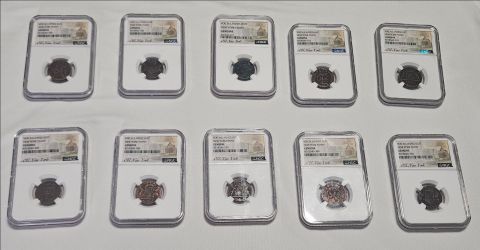 VOC Netherlands East Indies Duits NGC  Graded  coin
