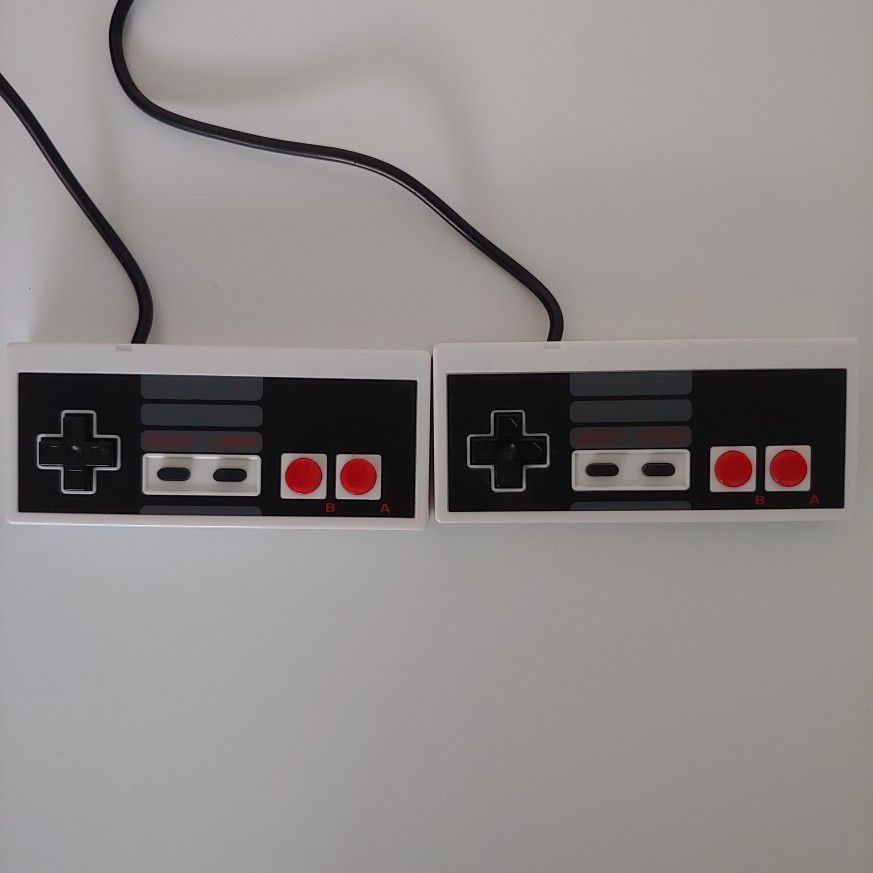2 USB Nintendo NES Style Retro Gamepad Controllers