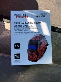 Lincoln Electric Ellipsis 5 Red Steel Welding Helmet