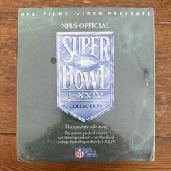 NFL's Official Super Bowl I-XXIV Collection 1990 VHS  SEALED