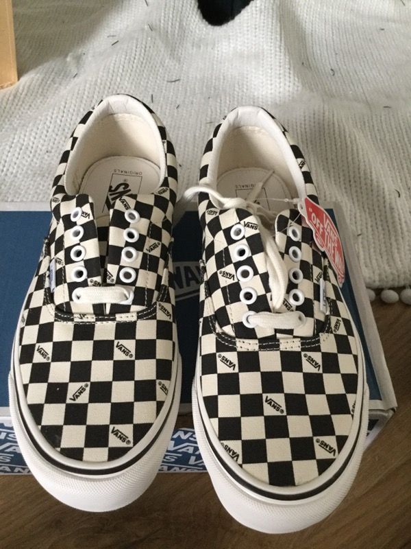 Vans Off The Wall Custom Reflect Louis Vuitton Women's 7.5 Checker Board  Sneaker