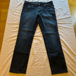 Buffalo David Bitton Jackson Straight Stretch Mens Blue Denim Jeans Sz 34x32