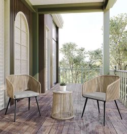 3 Piece Chair And Table Set