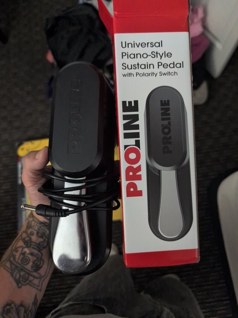 Proline Universal Piano-Style Sustain Pedal (For Keyboards)