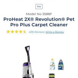 Carpet Cleaner- Bissell ProHeat 2X Revolution Pet Pro $200 OBO