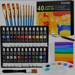 Emooqi 24 Colors Acrylic Paint set 