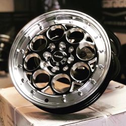 Set Of 2 VMS RACING 15x3.5 Skinnies 4x100 / 4x114.3