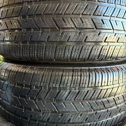 235/55R19 2 used tires bridgestone runflat 
