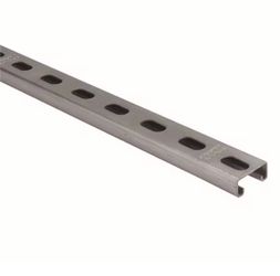 Superstrut 2 ft. 14-Gauge Half Slotted Metal Framing Strut Channel - Silver Galvanized - Strut Channel (ZB14HS2EG)=U14-504