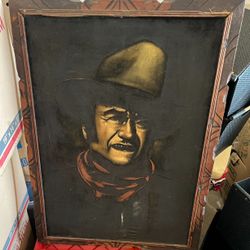 John Wayne Velvet Painting 