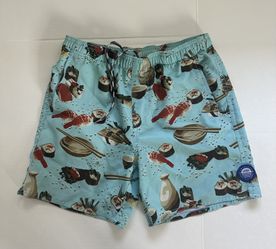 Boys Aftco Sushi Swim Sorts Size Large