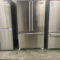 Viking French Door Refrigerator Stainless Steel
