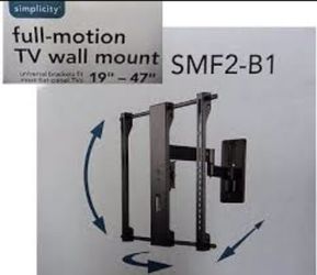 New In Box Simplicity SMF2B1 19"-47" TV WALL MOUNT
