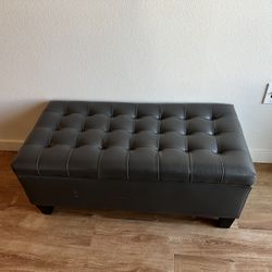Grey Storage ottoman