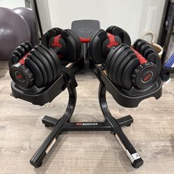 Bowflex Dumbbell With Stand & Bench