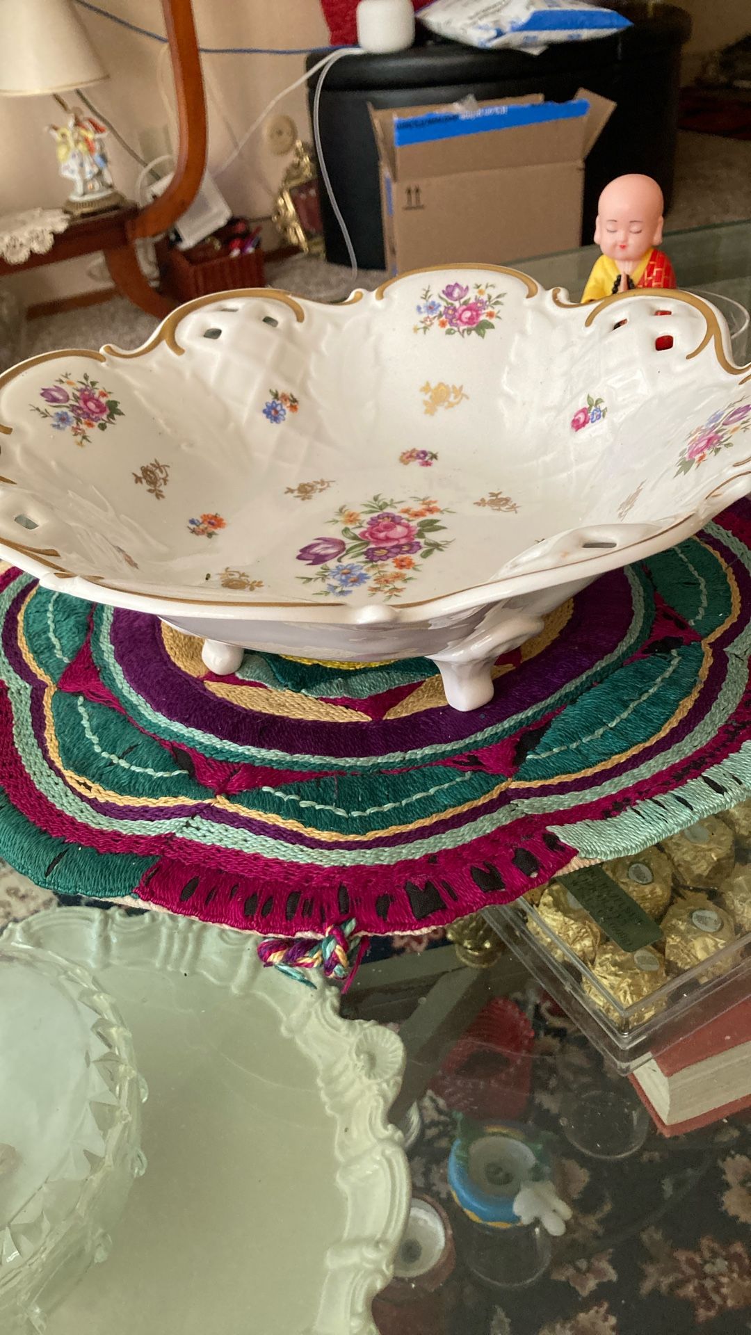 Antique Floral Bowl - Fine China