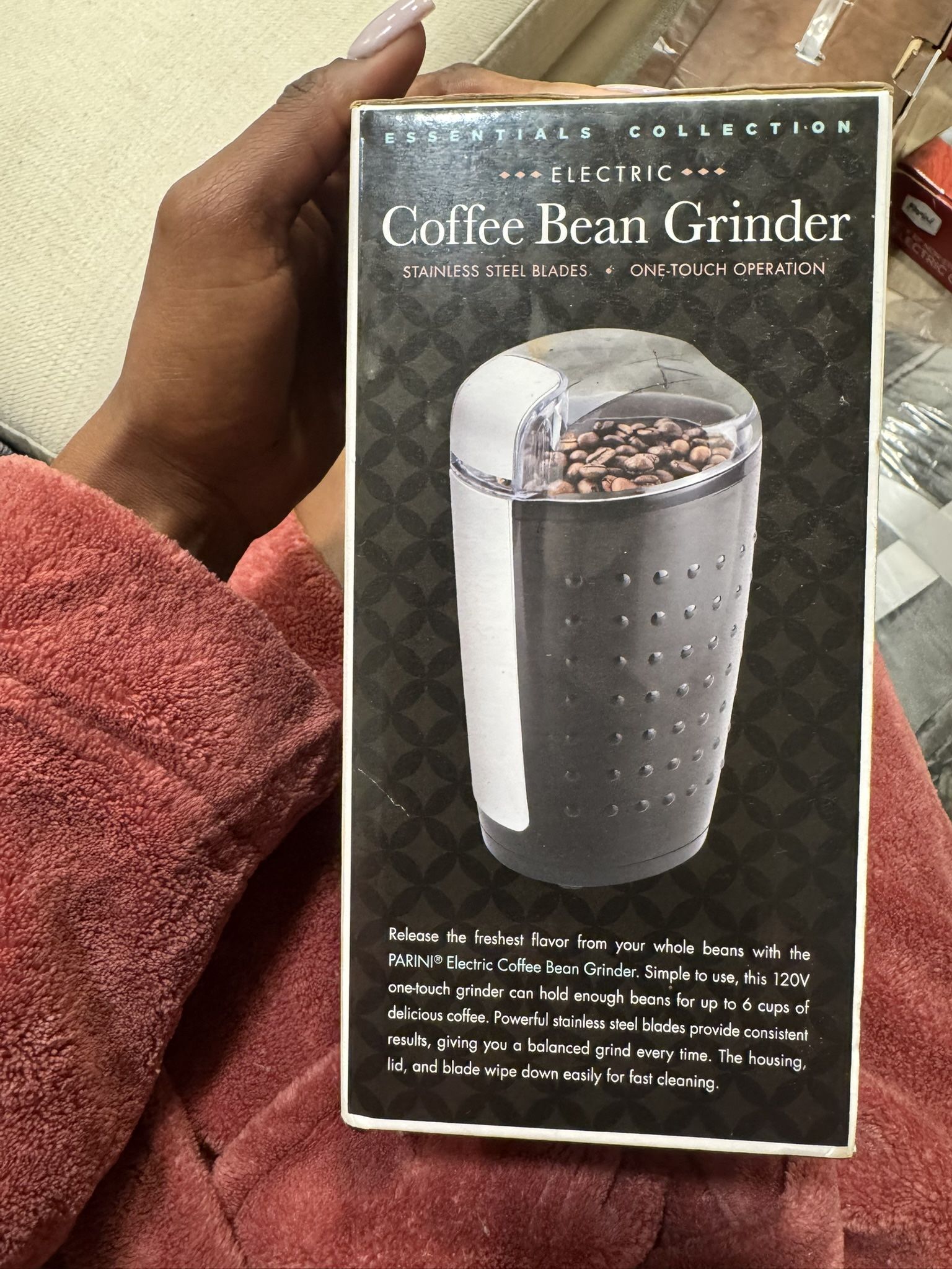 PARINI 6 Cup Electric Coffee Bean Grinder - Essential Collection - Brand