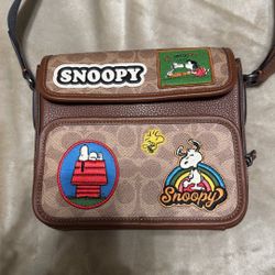 Coach X Peanuts Sullivan Flap Crossbody 