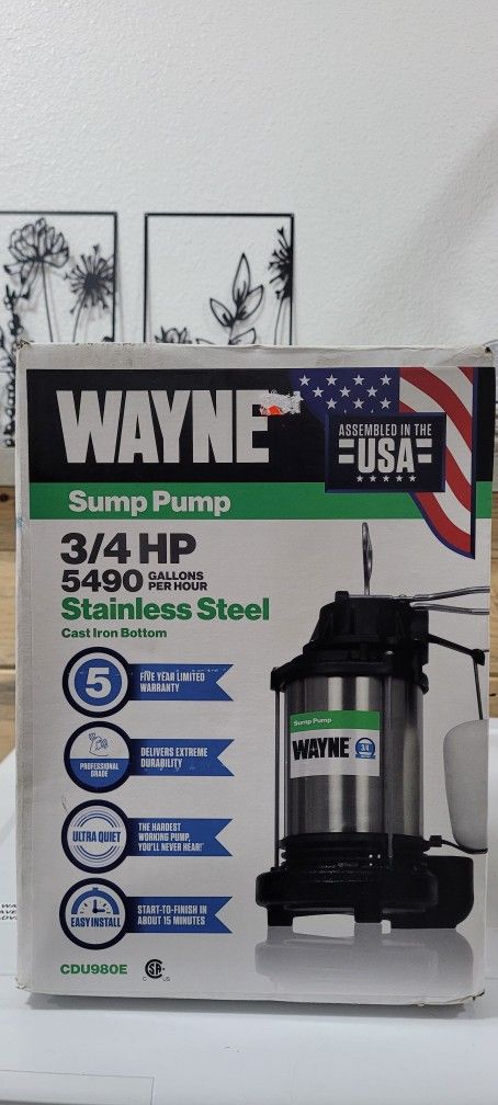 3/4 HP Wayne Sump Pump