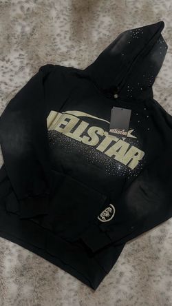 Hellstar Black Graphic Hoodie with Tags