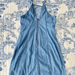 Blue denim lightweight dress .Size Small