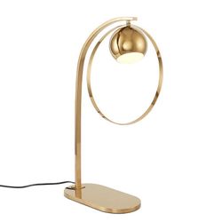 Modern Black & Brass Table Lamp