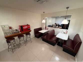 Vintage Coca-Cola Diner Booth Set / Soda Fountain Setup
