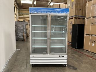 NSF Merchandiser Refrigerator 2 glass door cooler G1.2BM2F wing