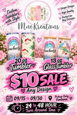 Tumbler Sale