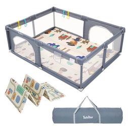 79" x 59" x 26.5" Tohifer Baby Playpen with Mat (113)
