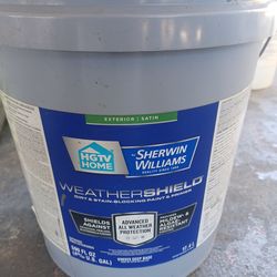 5 gallons exterior satin dark gray paint