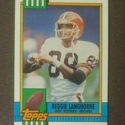 1990 Topps Reggie Langhorne Cleveland Browns #171 Football Card Vintage Collectible Sports NFL Sport