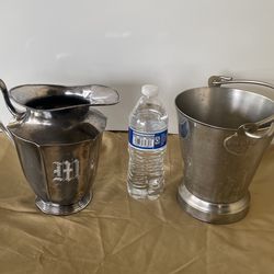 Pitcher And Ice Holder 