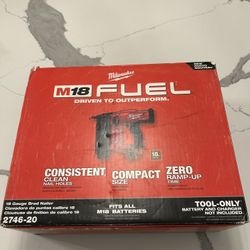 M18 FUEL 18-Volt Lithium-Ion Brushless Cordless Gen II 18-Gauge Brad Nailer