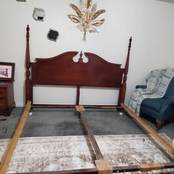 BED HEAD BOARD AND FRAME - KING SIZE