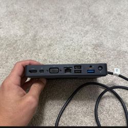 Dell Dock station WD15 Power cord is included.   Nothing wrong 