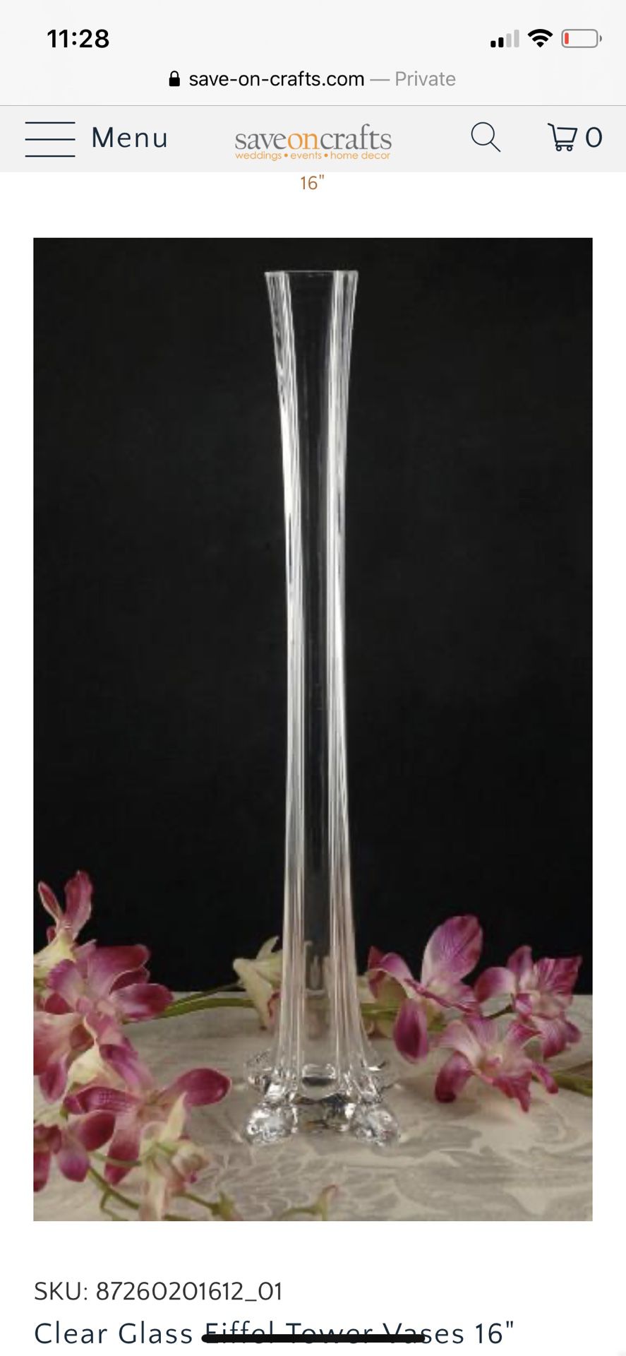 Tall Glass Vases Wedding, Party, Centerpiece