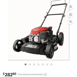 Steel Deck Gas Lawn Mower, 3-in-1 Push Mower