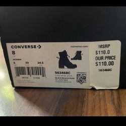 Black converse boots