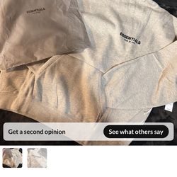Essentials hoodie size Small and Large available