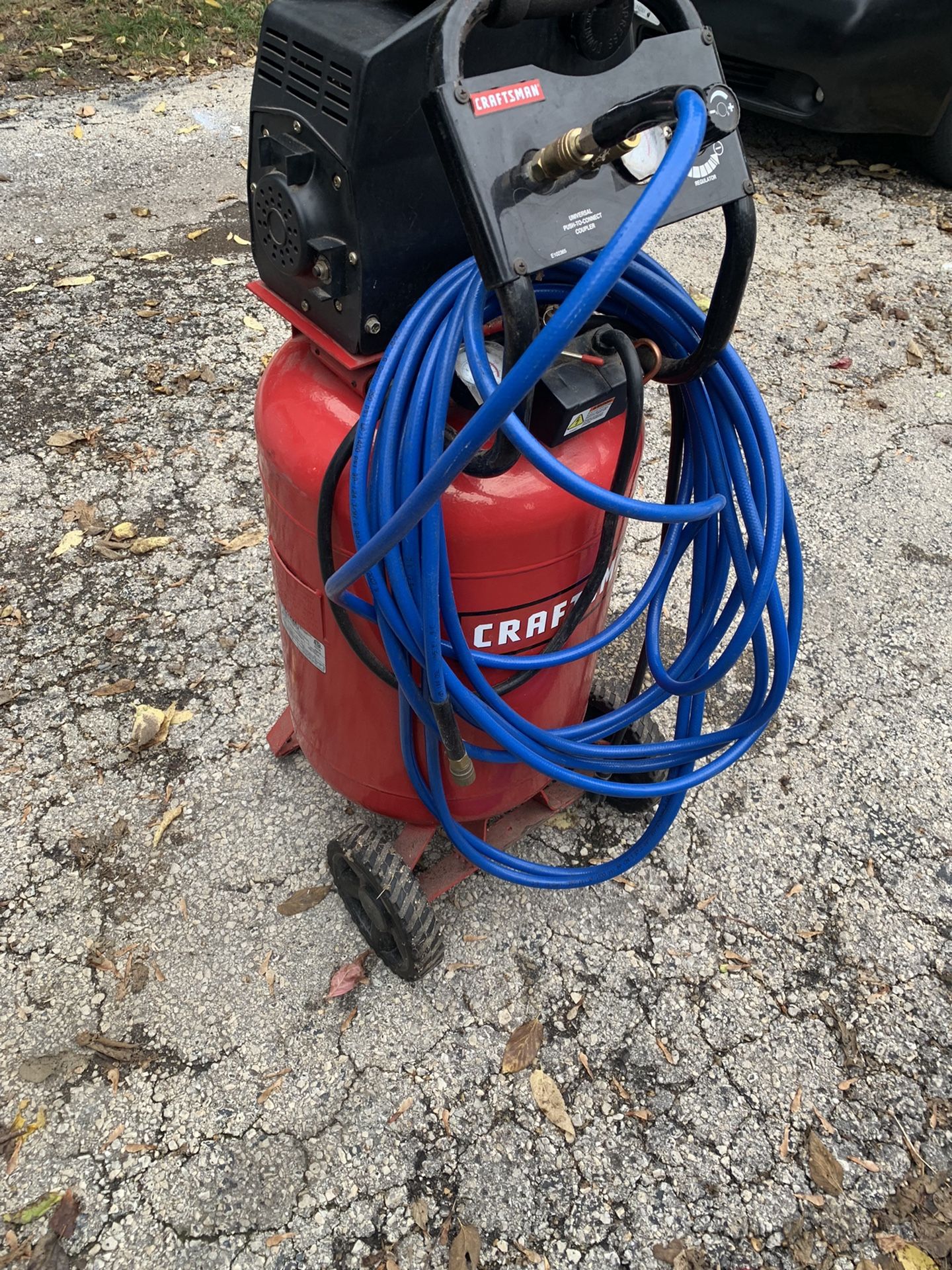 Craftsman Air Compressor Works Great !!!  Need It Gone ASAP!! Throw Me Offers!!!! Or Best Offer ! 