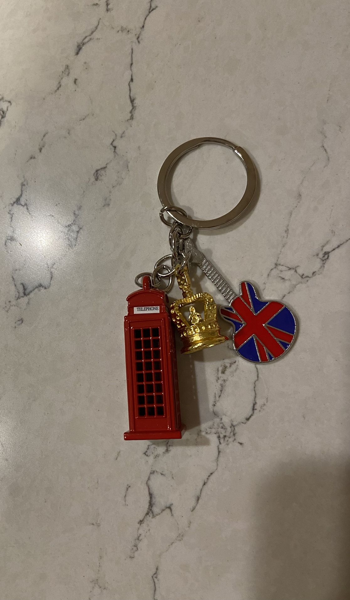 Red London Keychain