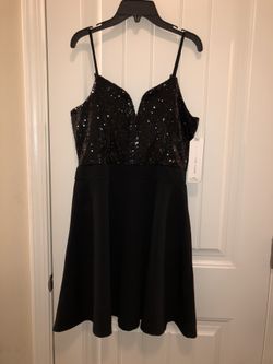 Sequin dress (top part sequin) sz L (NEW)
